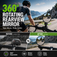 🥳2026 HOT SALE🥳💞50K+ SOLD!🚲🔍 50% OFF! 360° Rotating Rearview Mirror – Clear view behind, no more neck twisting. Fits bikes, e‑bikes & motorcycles. Tool‑free silicone strap! 🛡️✨