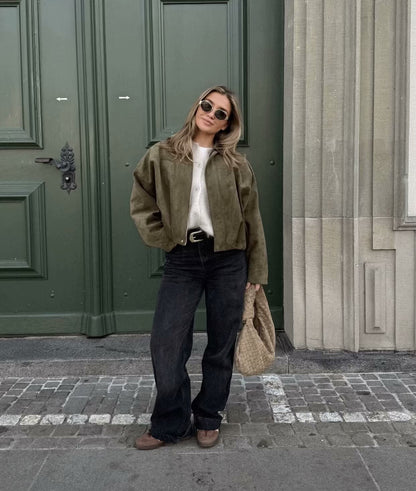 🔥 LAST DAY PROMOTION - 50%OFF 🔥 Trendy Autumn Military Short Jacket for Women