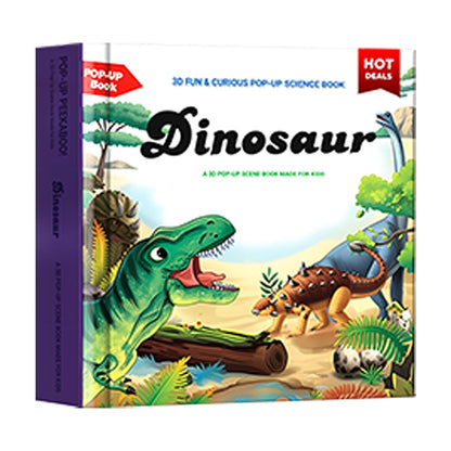 ✨【Kids' Interactive Animal-Themed 3D Pop-Up Books】✨