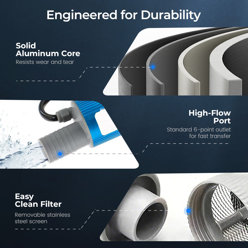 🖤High-Power Oil & Water Pump Set