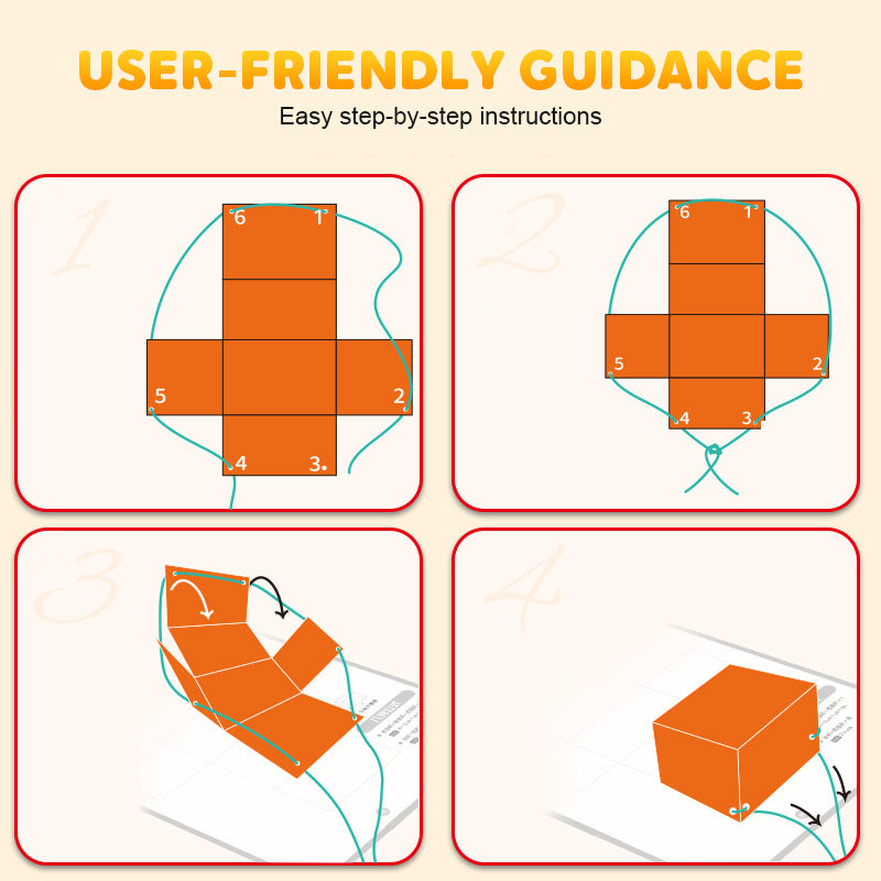 ⏰Last Day Promotion 50% OFF👶✨Pull String 3D Geometry Learning Book