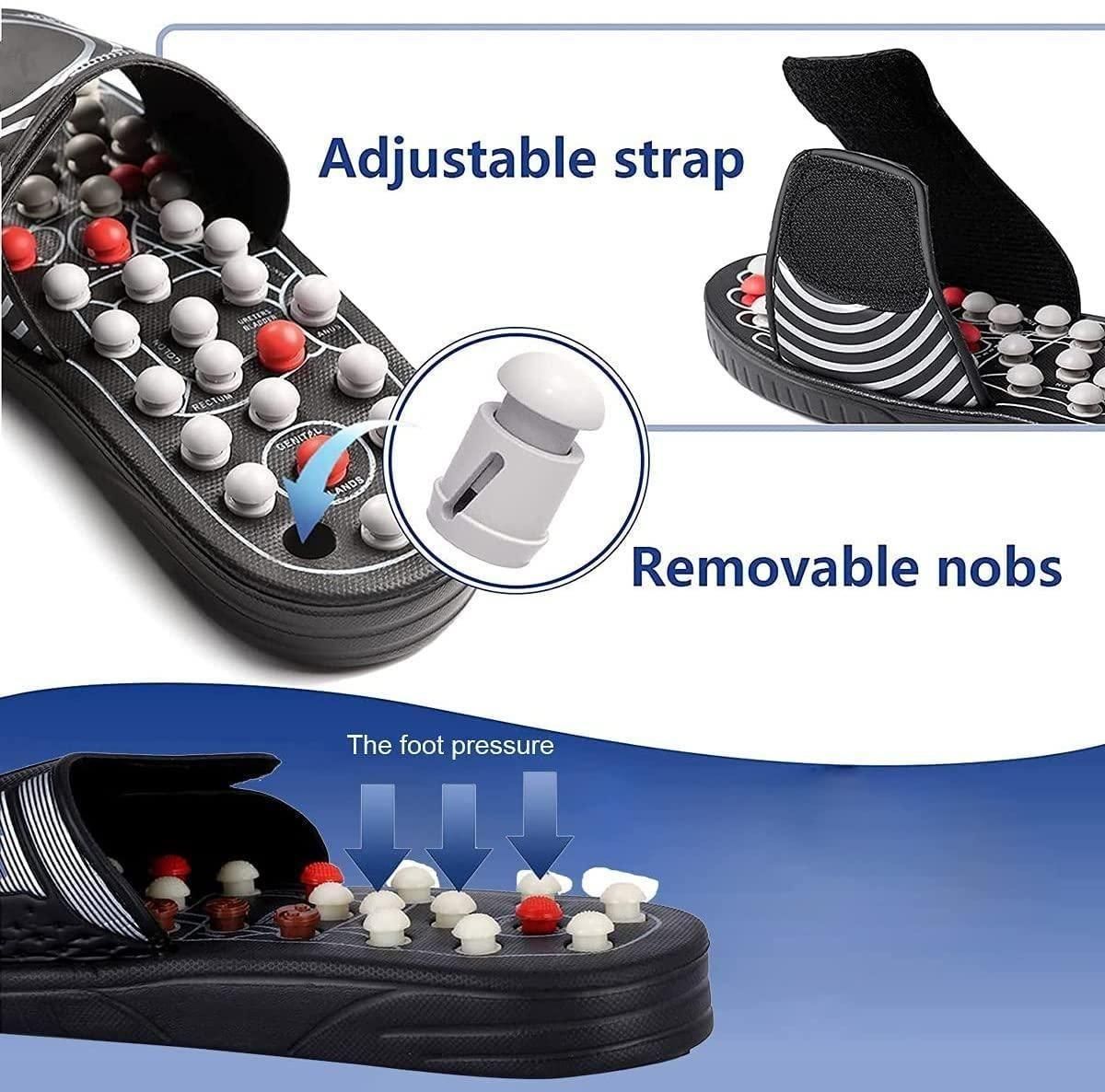 Stimulate the tibia to improve blood circulation🏃‍♀️Acupressure and Magnetic Therapy Slippers 🔥