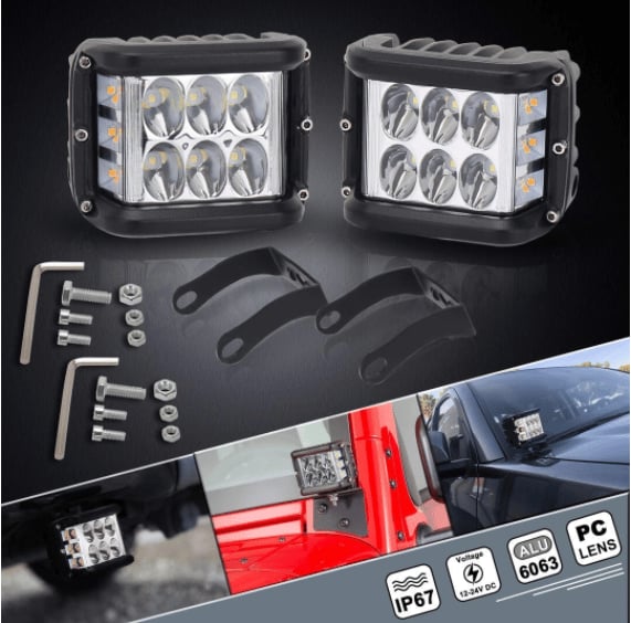 🚗Car Dual Sides LED Dual Color Light.
