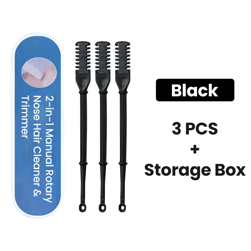 Special Gift - 2-in-1 Manual Rotary Nose Hair Cleaner & Trimmer