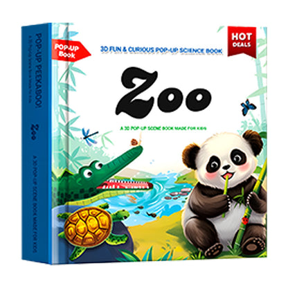 ✨【Kids' Interactive Animal-Themed 3D Pop-Up Books】✨