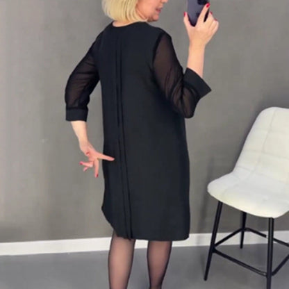 🔥Hot Sale 40% OFF💐Straight Dress With Medium Length Sleeves