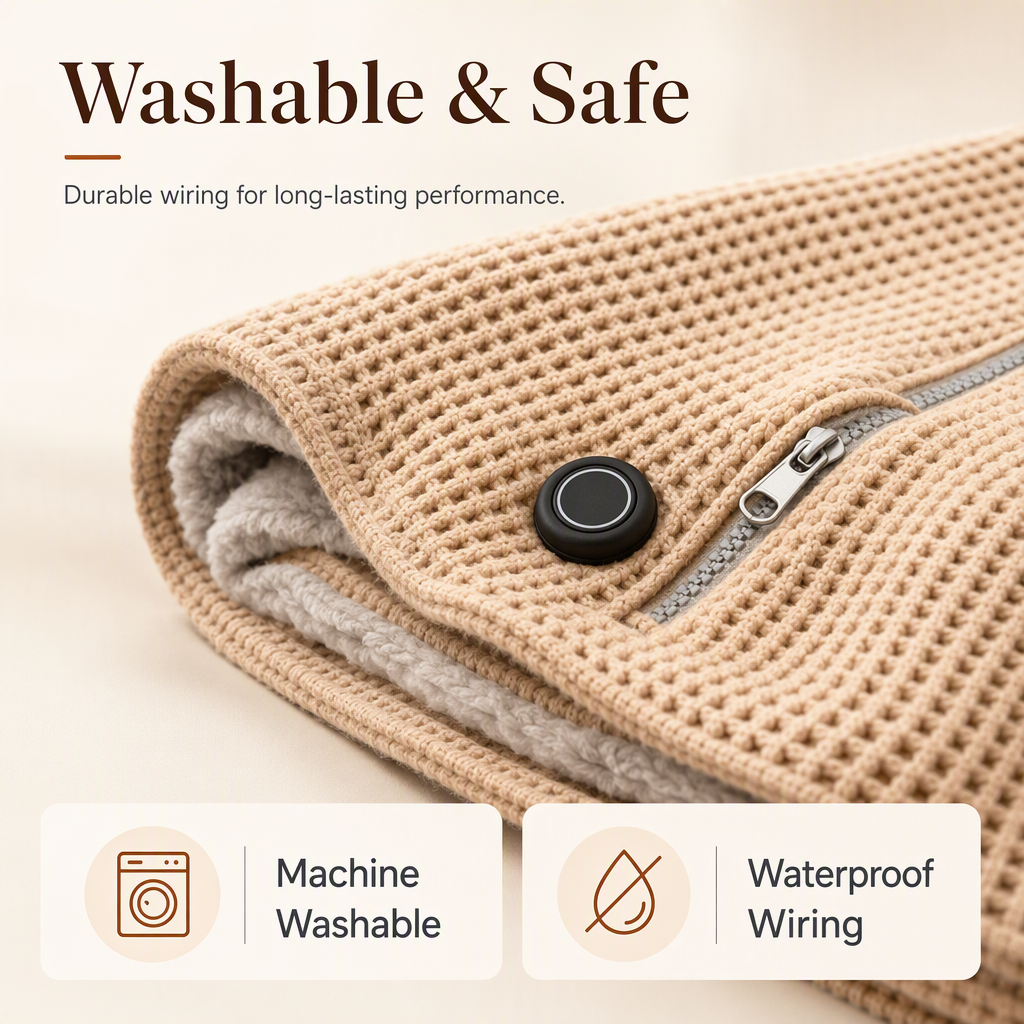 ❄️ 50% OFF! 🔥 Heated Blanket Shawl – Portable warmth all winter ✨
