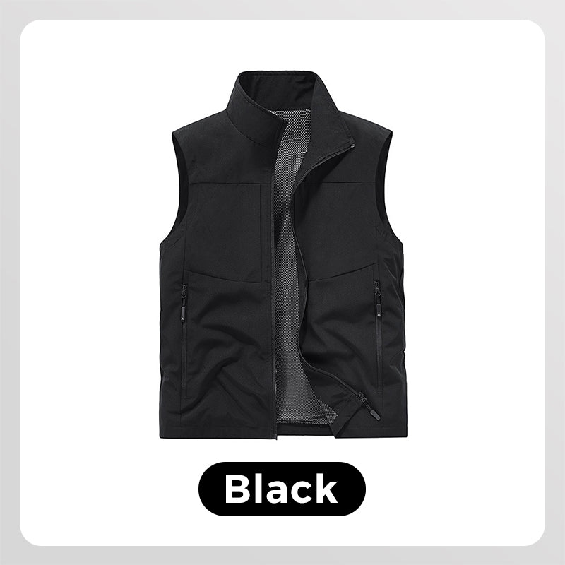 💥Men's waterproof outdoor multifunctional storage vest