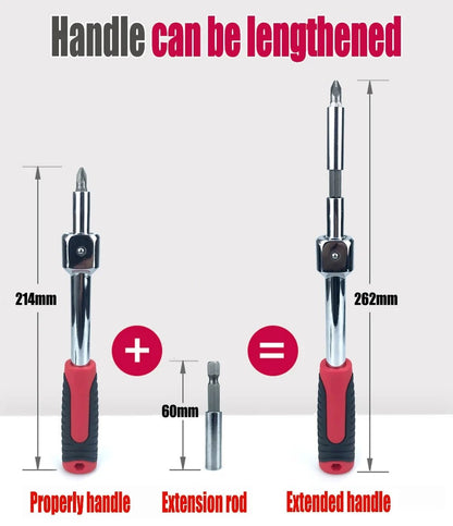 🎁Hot Sale 40% OFF⏳Removable Movable Head Ratchet Durable Power Saving Repair Tool Set