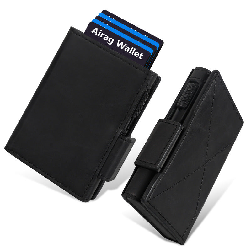 ⏳Time-Limited Special⏰Slim Men's Wallet – Perfect for Commuters & Travelers – RFID blocking, hidden AirTag slot & pop-up card holder – secure and compact ✈️