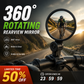 🥳2026 HOT SALE🥳💞50K+ SOLD!🚲🔍 50% OFF! 360° Rotating Rearview Mirror – Clear view behind, no more neck twisting. Fits bikes, e‑bikes & motorcycles. Tool‑free silicone strap! 🛡️✨