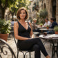 High-Stretch V-Neck Jumpsuit for Fitness & Yoga