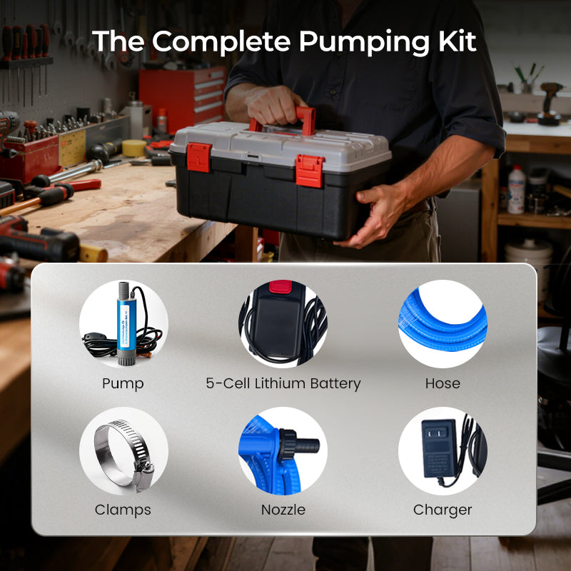 🖤High-Power Oil & Water Pump Set