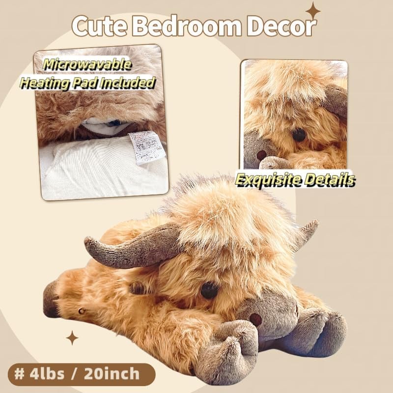 🎁Christmas Gift Toy🐂🎉Cute Cartoon Highland Cow Cuddly Toy