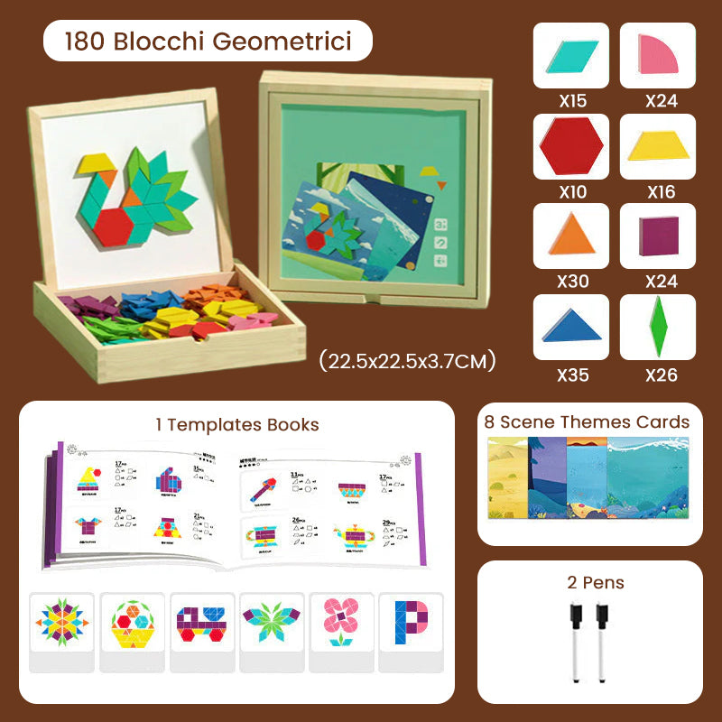 🔥Wooden Magnetic Pattern Block Puzzle Set🧩