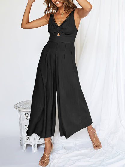 🎁Limited time 49% OFF⏳V-Neck High Waisted Jumpsuit