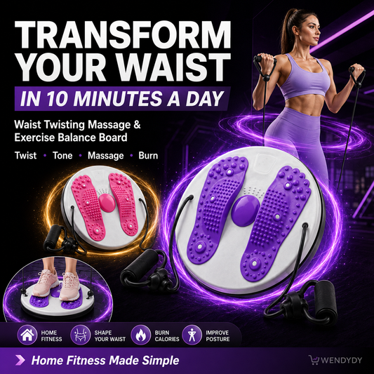 ✨ Waist Twisting Massage & Exercise Balance Board – Burn Fat, Slim Waist & Improve Circulation at Home