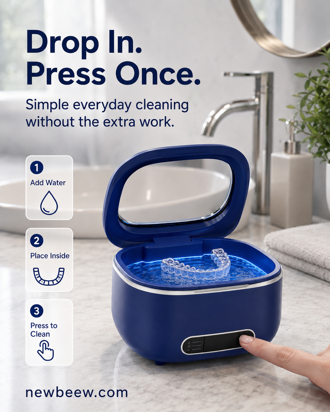 Multi-Functional Retainer and Braces Cleaning Machine