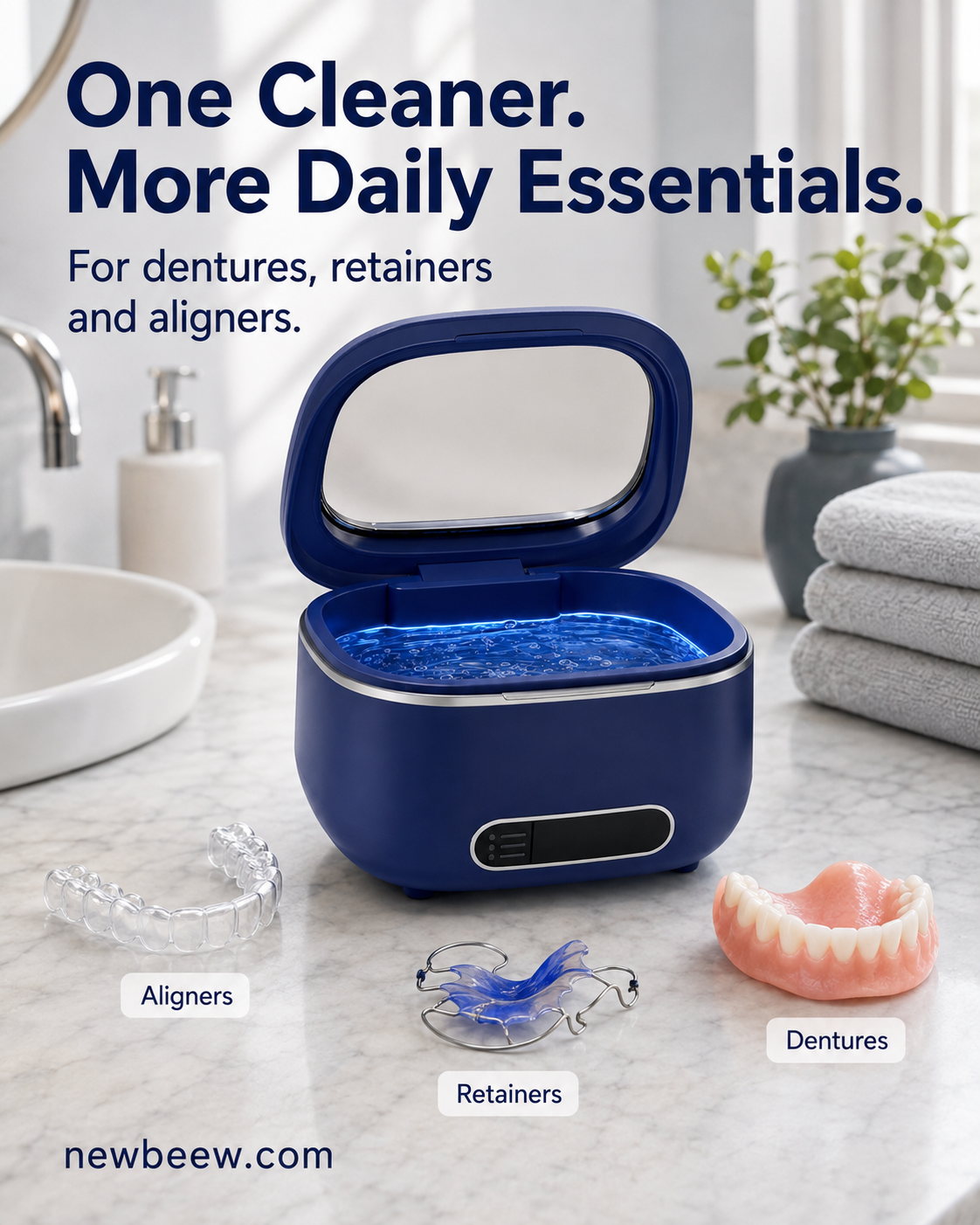 Multi-Functional Retainer and Braces Cleaning Machine