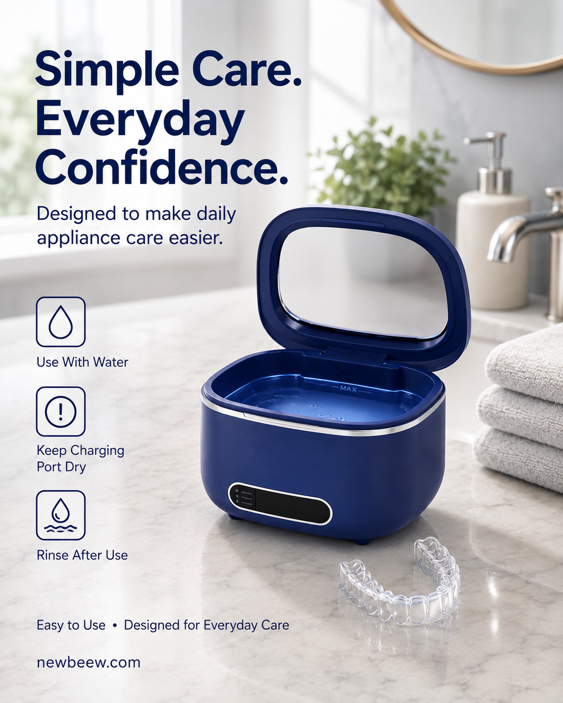 Multi-Functional Retainer and Braces Cleaning Machine