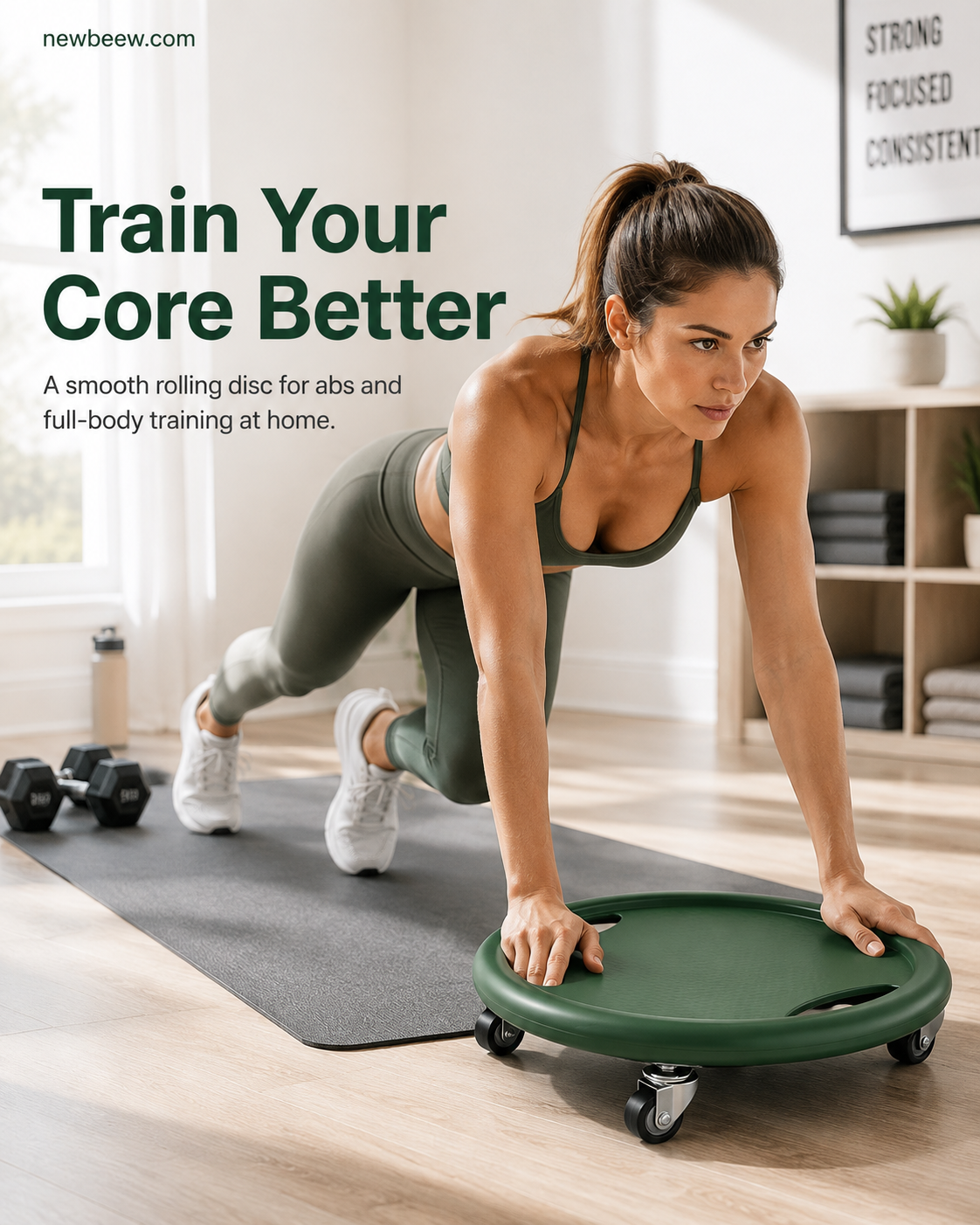 🎉 2026 Sale — Over 44,100 Sold!💪 Abdominal Roller Wheel Disc with Knee Mat – Fitness‑focused 🛠️