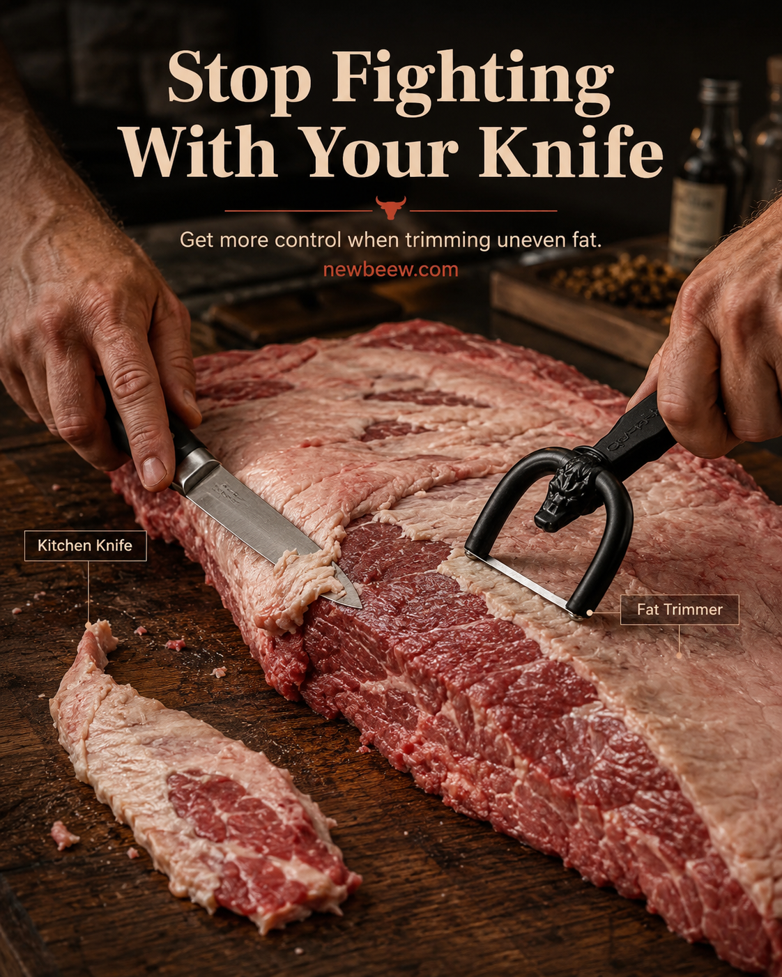 Handheld Fat Trimmer for Beef & Pork