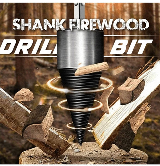 🎁Christmas 49% OFF⏳Hex Shank Firewood Drill Bit🪓😮 - newbeew