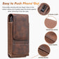 Belt Phone Holder with Magnetic Closure – Sturdy Smartphone Holster with Clip, Belt Loop & Card Slot