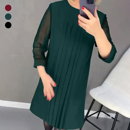 🔥Hot Sale 40% OFF💐Straight Dress With Medium Length Sleeves