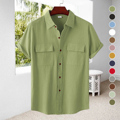 🎁Limited time 49% OFF⏳Men's Linen Short Sleeve Shirt