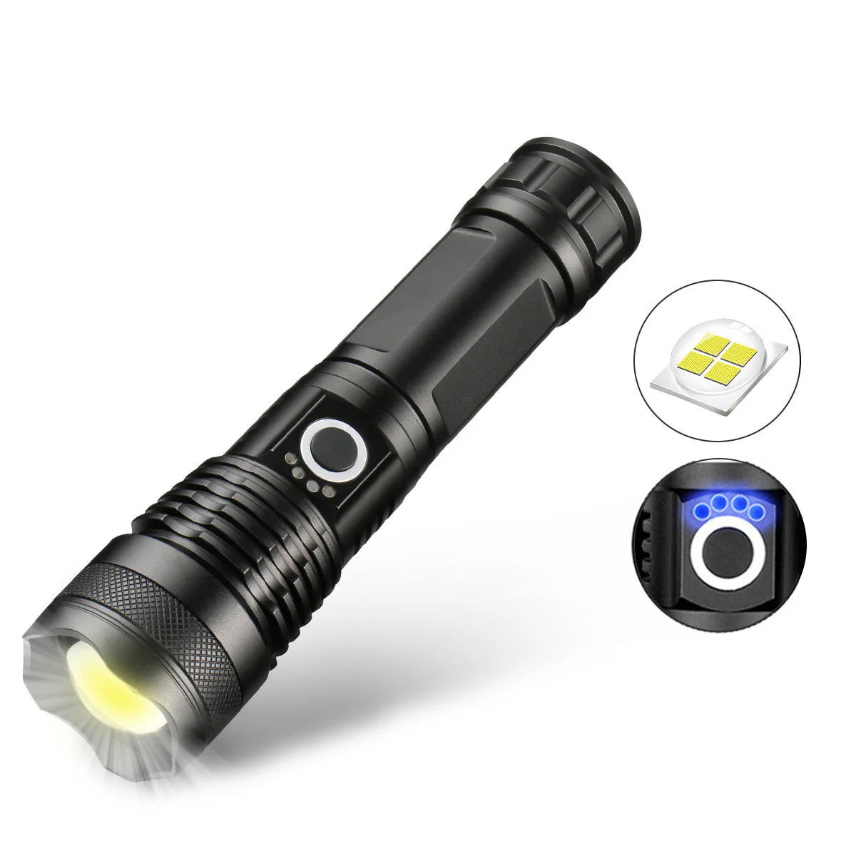 🔦20000 Lumen Tactical Flashlight-Extreme Beam & Power Bank Function⚡
