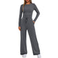 🔥LAST DAY 50% OFF👚2026 Women's Casual Wear Long-Sleeved Loose-Fit Trouser Set 💕