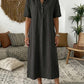 Women's Casual Linen Blend Shirt Dress