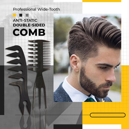 🔥Buy 1 Free 1🔥Professional Wide-Tooth Anti-Static Double-Sided Comb