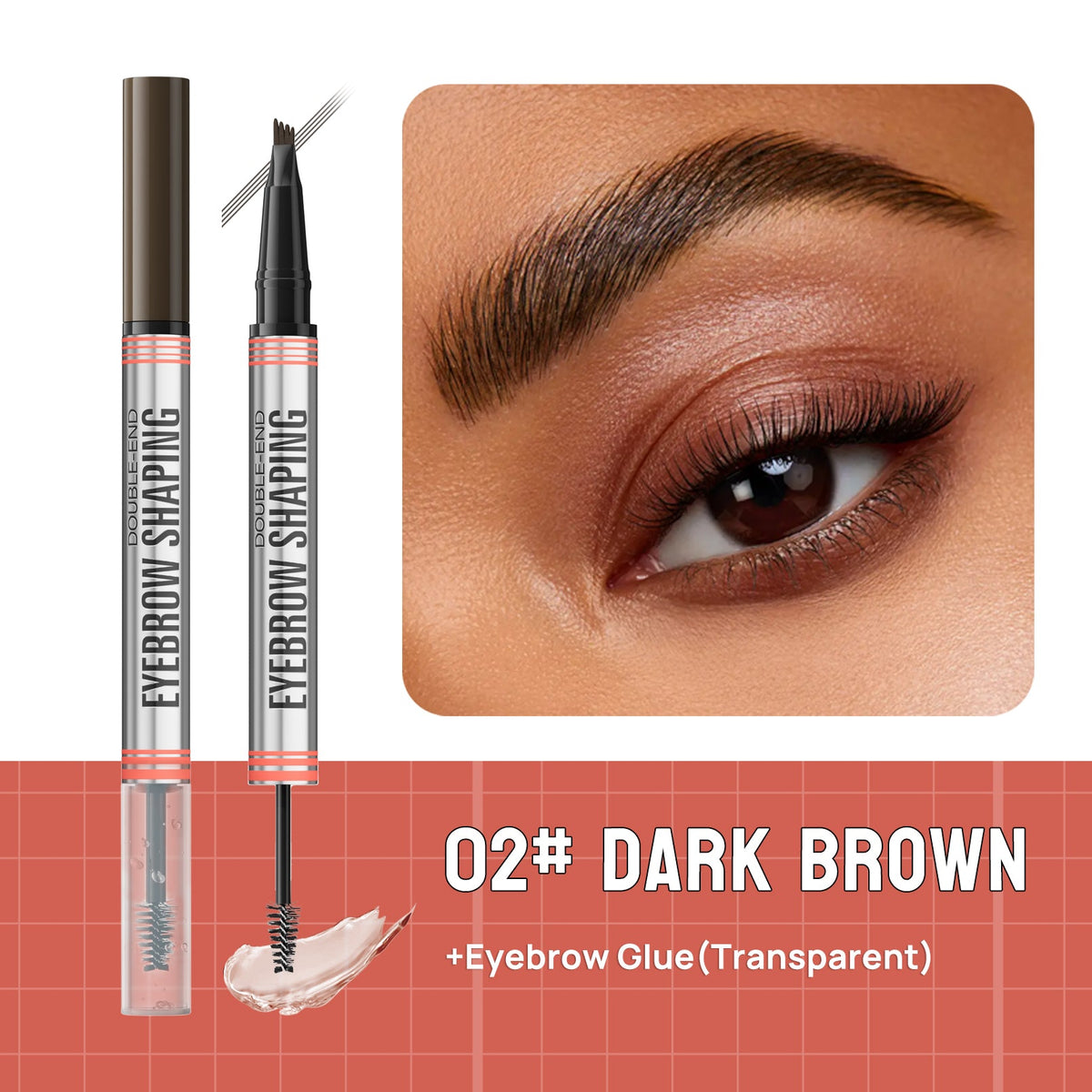 🔥2-in-1 Brow Pen and Sealing Brow Gel for Real Fuller Eyebrows🥳