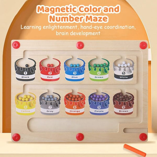 🔥Hot Sale 49% OFF - 2025 Newest Magnetic Colour and Number Maze🎁