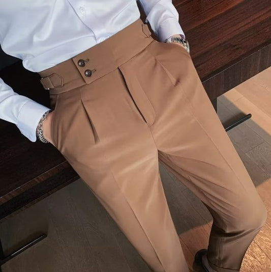 🎁Limited time 40% OFF⏳Men's Solid Color Straight Casual Trousers