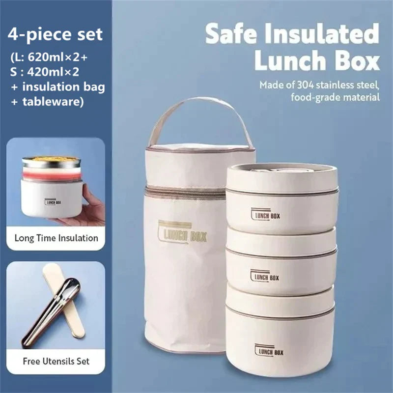 🔥Portable Insulated Lunch Container Set