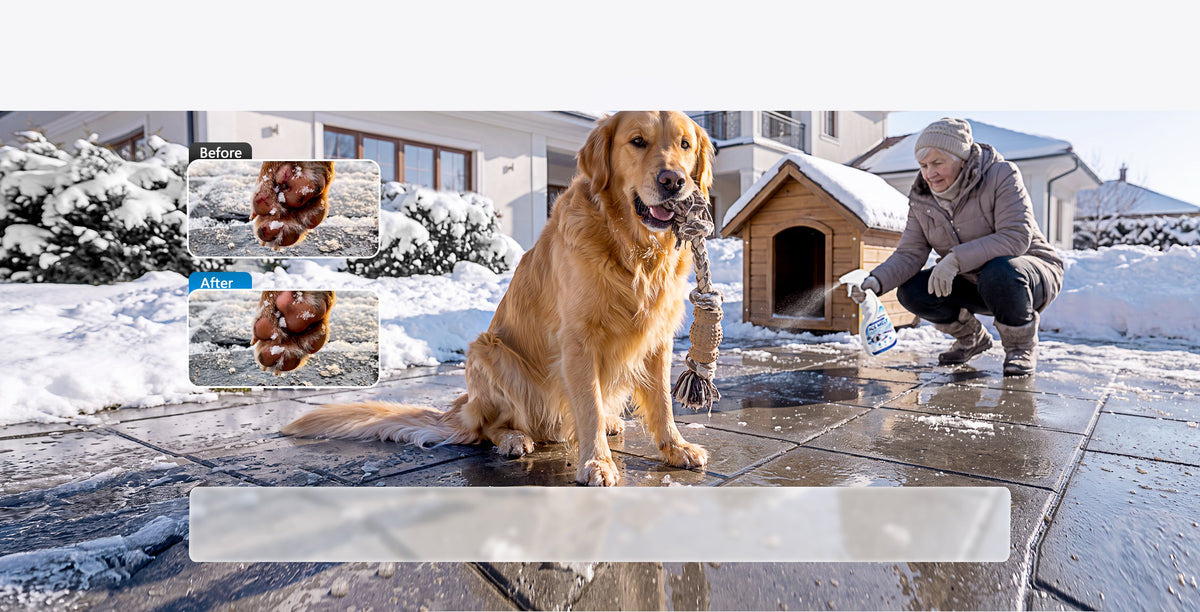 Winter care around a dog’s outdoor spaces