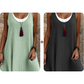 Women's Sleeveless Fake 2-Piece Dress