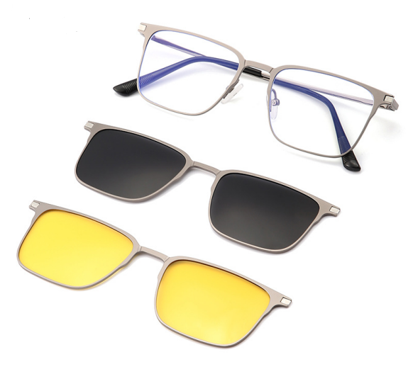 Men And Women 3 In 1 Magnetic Polarized Sunglasses