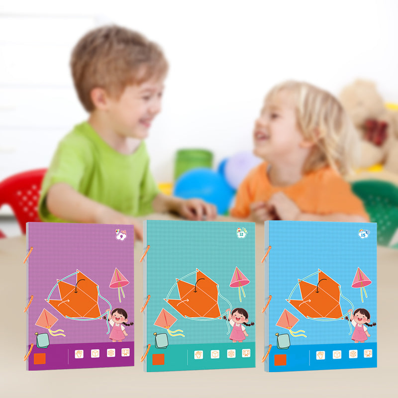 ⏰Last Day Promotion 50% OFF👶✨Pull String 3D Geometry Learning Book