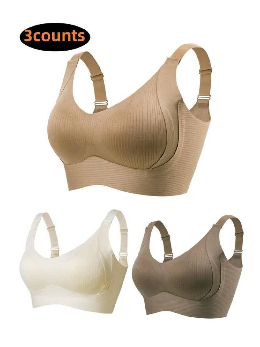 🎁2026 HOT SALE 50% Off💕Subtle Striped Seamless Bra with W-Support – Comfort & Style!