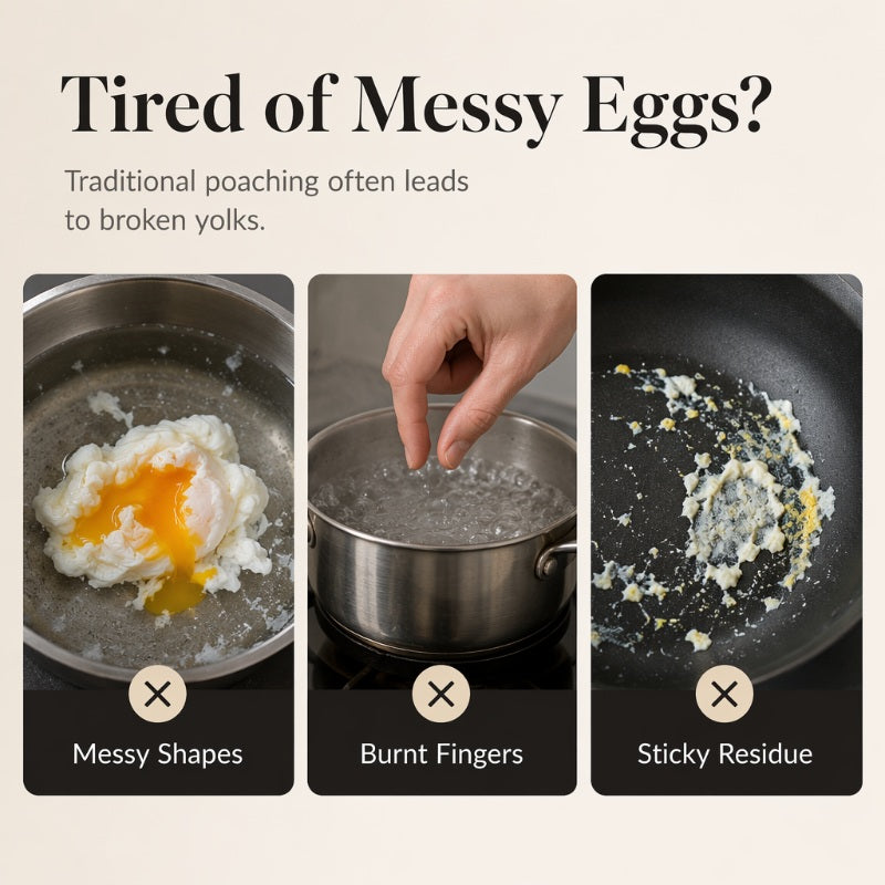 🥚🍳304 Stainless Steel Egg Ring Mold – Fun Shapes, Leak-Resistant Flat Base & Easy-Release