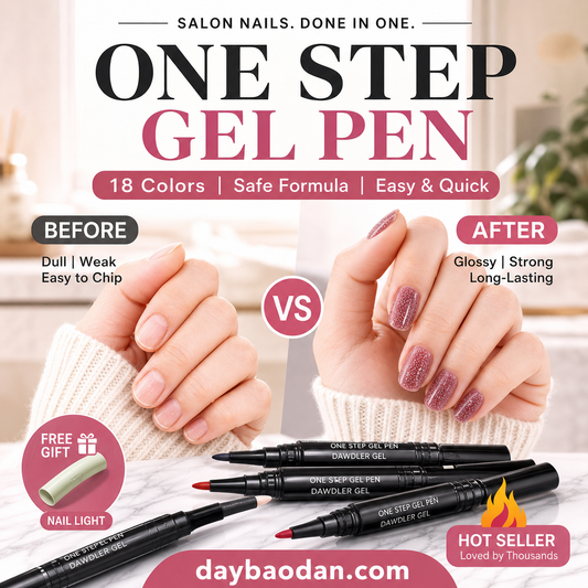 💅 Limited Time Buy 1 Get 1 Free ✨One Step Nail Gel Pen🎨Free handheld mini UV nail lamp💡