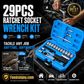 🎉 2026 Sale — Over 16,600 Sold!🔧29‑Pcs Ratchet Socket Wrench Kit 🛠️