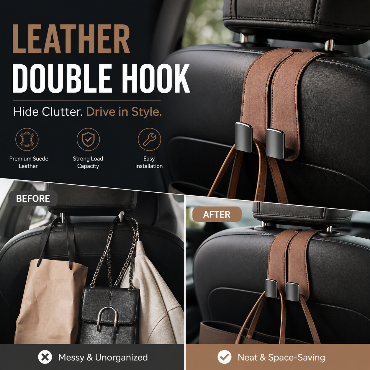 🔥Buy 1 Get 1 Free🔥Car Seat Back Double Hook