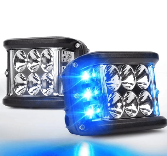 🚗Car Dual Sides LED Dual Color Light.