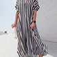 🎁Hot Sale 49% OFF⏳V-Neck Striped Maxi Dress