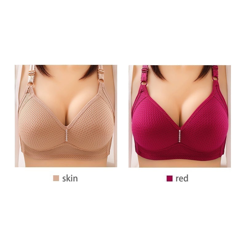 🎉 LIMITED TIME 50% OFF! 💕 Plus Size Comfortable Wireless Bra – Seamless Nylon-Spandex, Anti-Sag & Breathable 👙